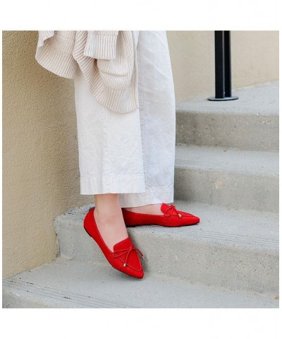 Women's Muriel Flat Red $40.00 Shoes