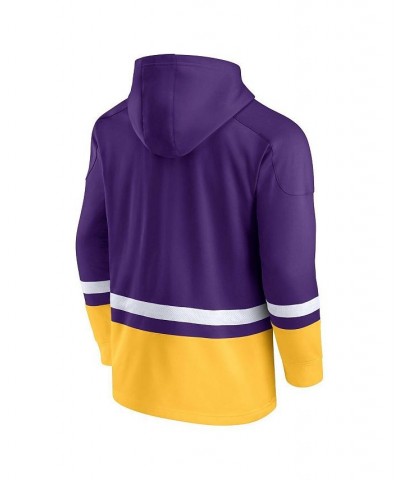 Men's Branded Purple LSU Tigers First Battle Pullover Hoodie $39.74 Sweatshirt