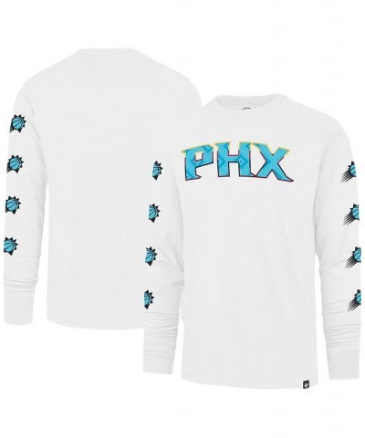 Men's White Phoenix Suns City Edition Downtown Franklin Long Sleeve T-shirt $26.24 T-Shirts