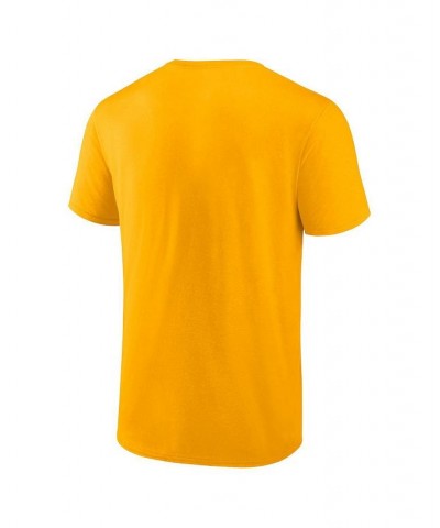 Men's Branded Gold Washington Commanders Team Lockup T-shirt $13.44 T-Shirts