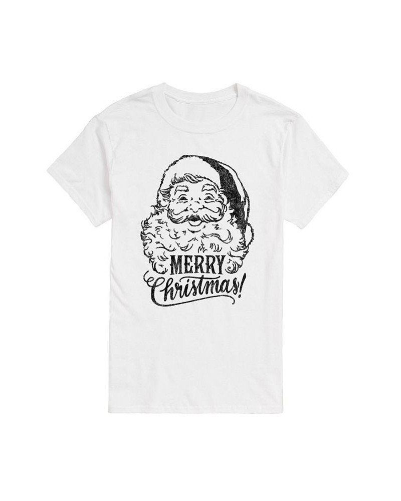 Men's Merry Christmas Short Sleeve T-shirt White $14.70 T-Shirts