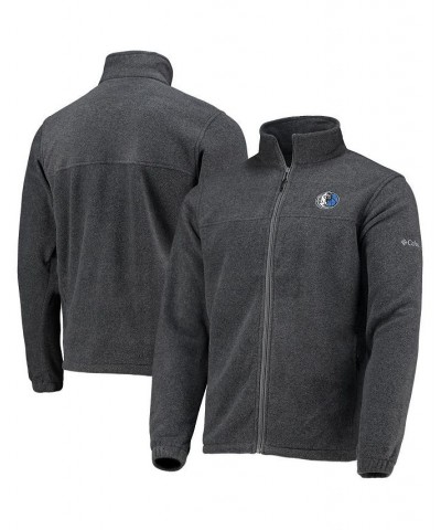 Men's Dallas Mavericks Heathered Charcoal Flanker Full-Zip Jacket $33.58 Jackets