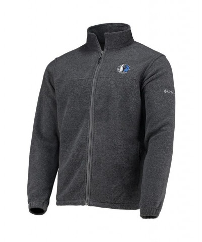 Men's Dallas Mavericks Heathered Charcoal Flanker Full-Zip Jacket $33.58 Jackets