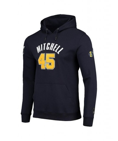 Men's Donovan Mitchell Navy Utah Jazz Player Pullover Hoodie $57.60 Sweatshirt