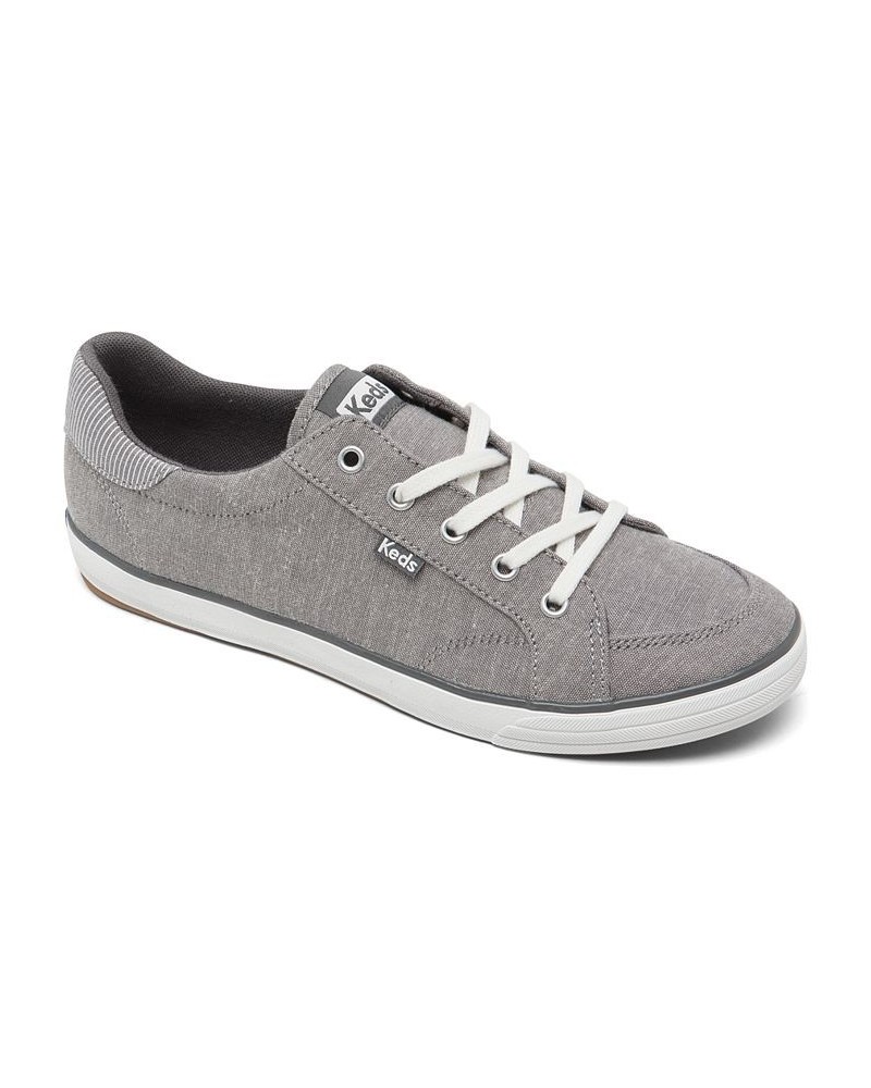 Women's Center III Chambray Casual Sneakers Gray $30.10 Shoes