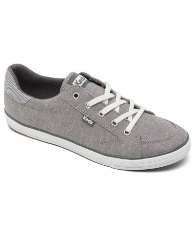 Women's Center III Chambray Casual Sneakers Gray $30.10 Shoes