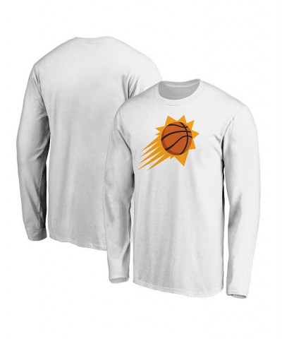 Men's Branded White Phoenix Suns Team Primary Logo Long Sleeve T-shirt $24.77 T-Shirts