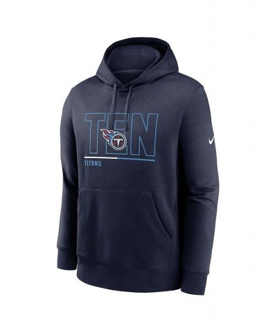 Men's Navy Tennessee Titans City Code Club Fleece Pullover Hoodie $35.70 Sweatshirt