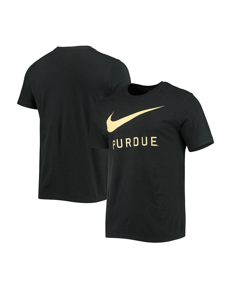 Men's Black Purdue Boilermakers Big Swoosh T-shirt $26.99 T-Shirts