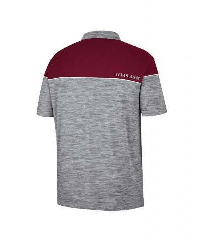 Men's Heathered Gray, Maroon Texas A&M Aggies Birdie Polo Shirt $31.19 Polo Shirts