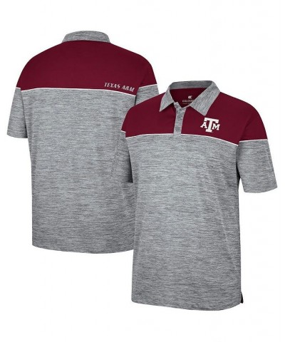 Men's Heathered Gray, Maroon Texas A&M Aggies Birdie Polo Shirt $31.19 Polo Shirts