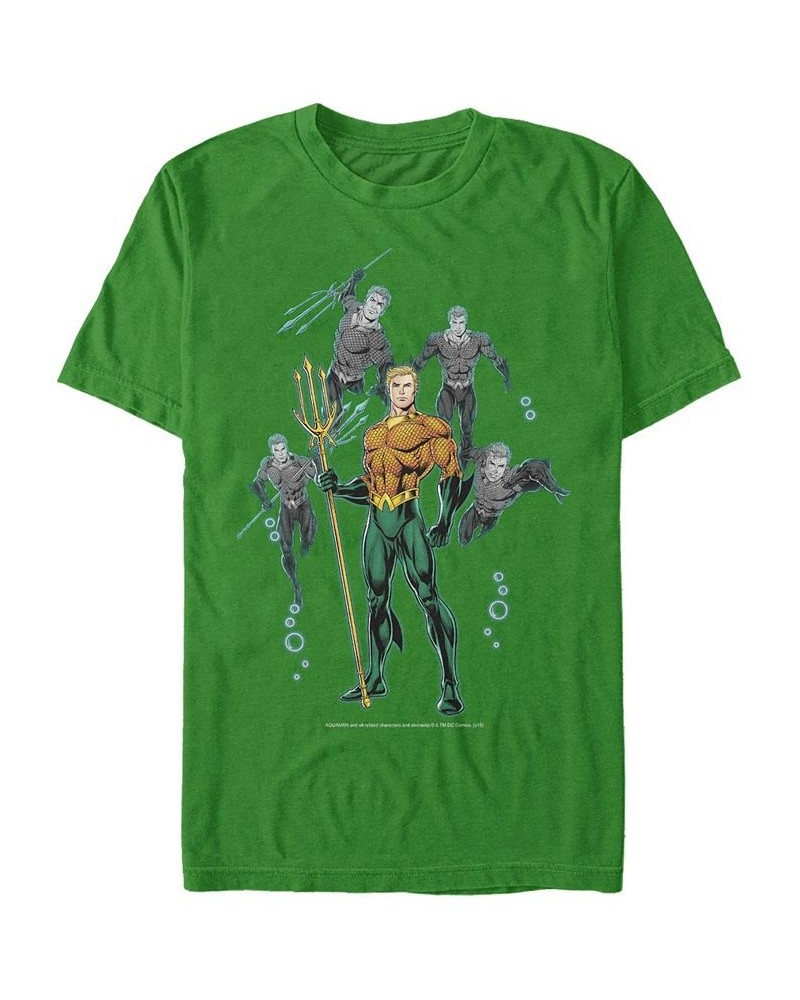 DC Men's Aquaman Multi Action Portraits Short Sleeve T-Shirt $14.35 T-Shirts