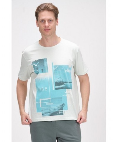 Men's Modern Print Fitted Cali T-shirt PD05 $35.00 T-Shirts