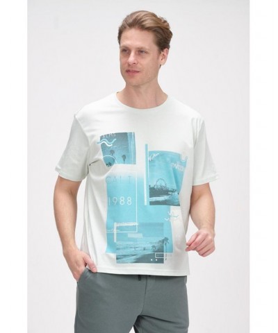 Men's Modern Print Fitted Cali T-shirt PD05 $35.00 T-Shirts