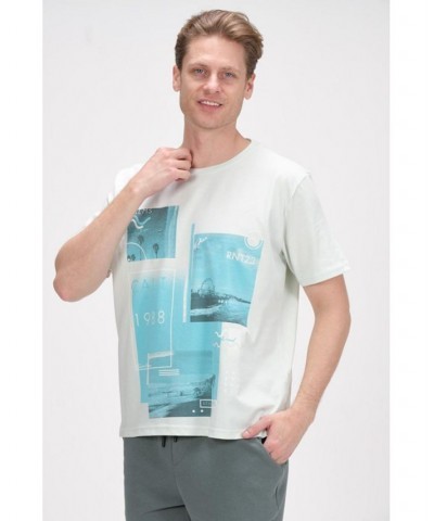 Men's Modern Print Fitted Cali T-shirt PD05 $35.00 T-Shirts