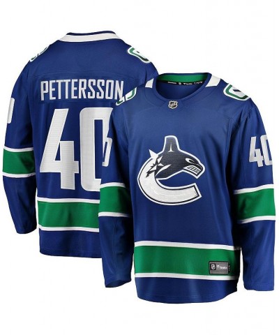 Men's Elias Pettersson Blue Vancouver Canucks 2019/20 Home Premier Breakaway Player Jersey $81.40 Jersey