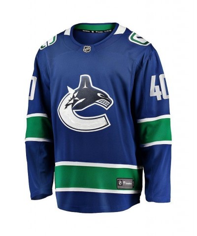 Men's Elias Pettersson Blue Vancouver Canucks 2019/20 Home Premier Breakaway Player Jersey $81.40 Jersey