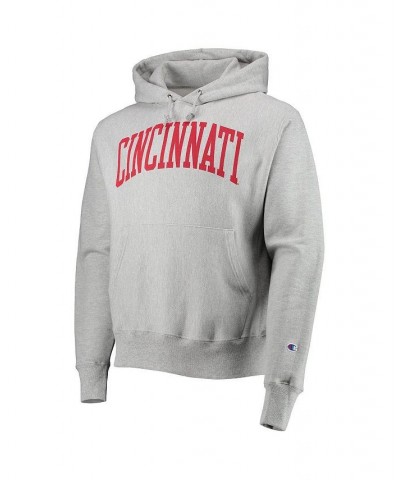 Men's Heathered Gray Cincinnati Bearcats Cincy Arch Pullover Hoodie $43.34 Sweatshirt