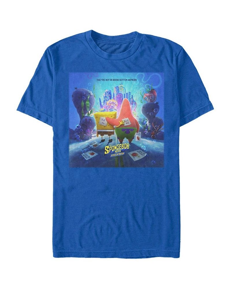 Men's Spongebob Poster Tee Blue $17.84 T-Shirts