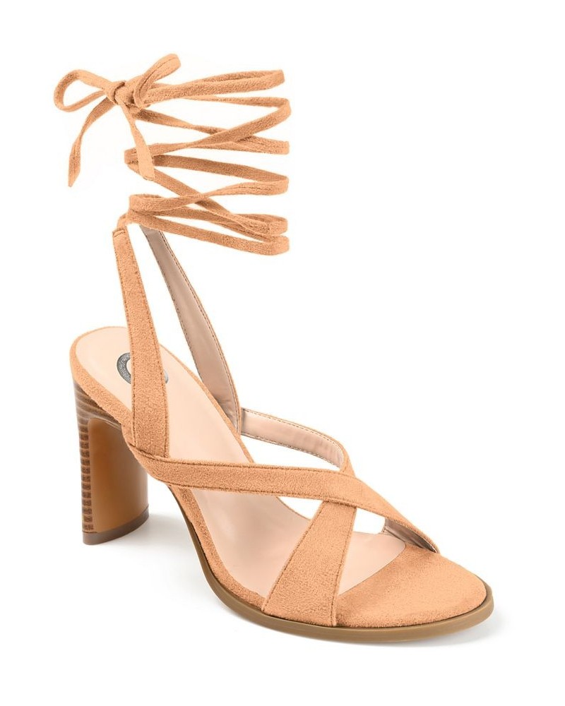 Women's Adalee Sandals Tan/Beige $52.24 Shoes