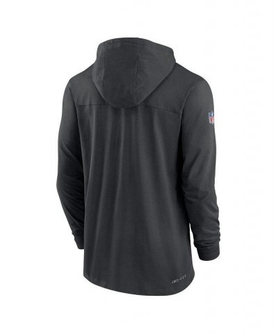 Men's Black Baltimore Ravens Sideline Pop Performance Pullover Long Sleeve Hoodie T-shirt $36.80 T-Shirts