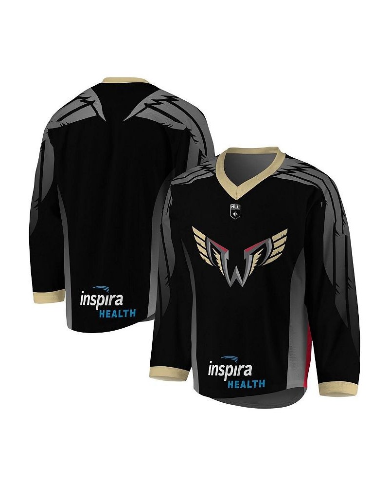 Men's Black, Gray Philadelphia Wings Replica Jersey $53.75 Jersey