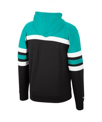 Men's Turquoise, Black Vancouver Grizzlies Head Coach Pullover Hoodie $40.80 Sweatshirt