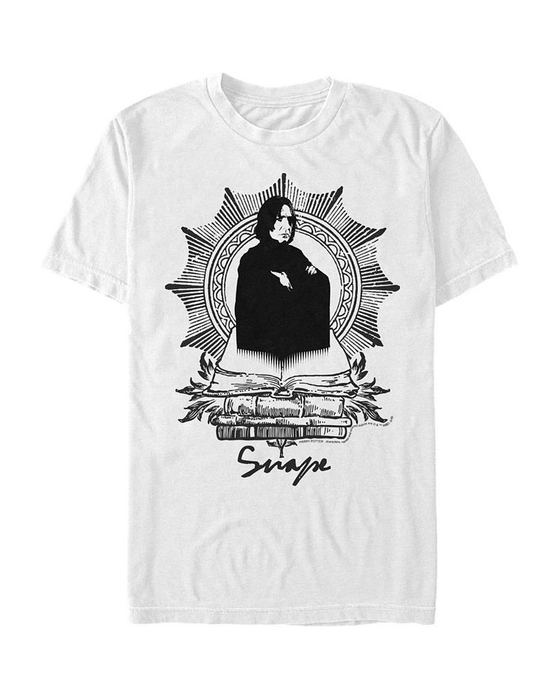 Men's Snape Dark Arts Short Sleeve Crew T-shirt White $16.80 T-Shirts