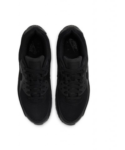 Men's Air Max 90 Casual Sneakers Black $61.60 Shoes