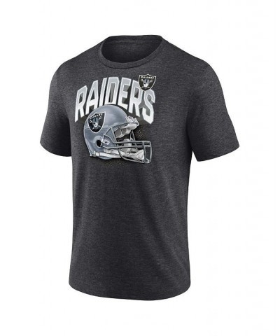 Men's Branded Heathered Charcoal Las Vegas Raiders End Around Tri-Blend T-shirt $18.00 T-Shirts