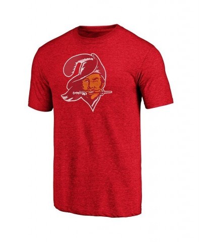 Men's Heather Red Tampa Bay Buccaneers Historic Logo Greatest Dad Tri-Blend T-shirt $15.17 T-Shirts