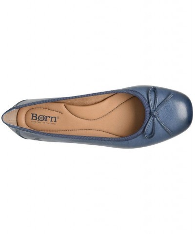 Women's Brin Comfort Flats Blue $49.50 Shoes