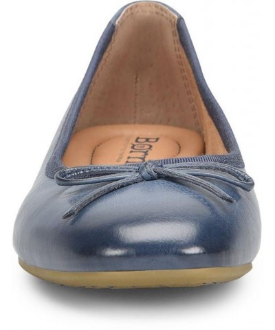 Women's Brin Comfort Flats Blue $49.50 Shoes