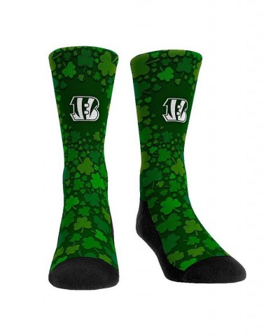 Men's and Women's Socks Cincinnati Bengals St. Patty's Day Shamrock Crew Socks $13.74 Socks