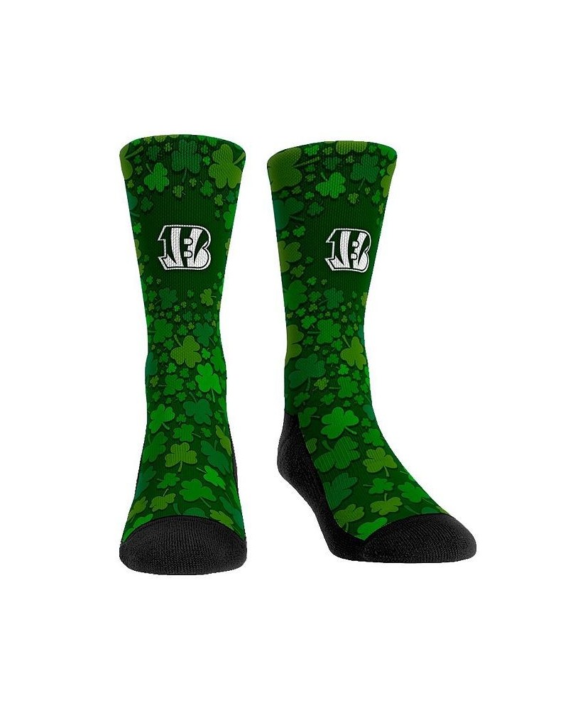 Men's and Women's Socks Cincinnati Bengals St. Patty's Day Shamrock Crew Socks $13.74 Socks