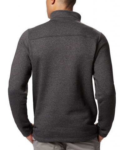 Men's Great Hart Mountain III Half Zip Sweatshirt Black $45.05 Sweatshirt