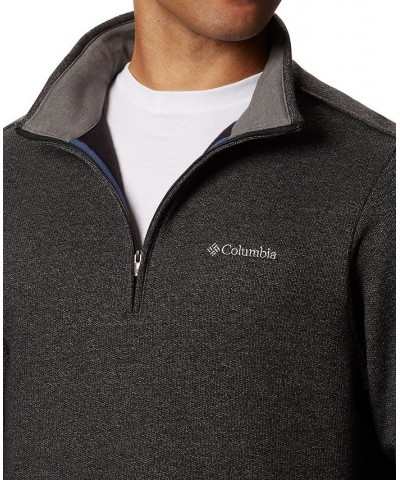 Men's Great Hart Mountain III Half Zip Sweatshirt Black $45.05 Sweatshirt