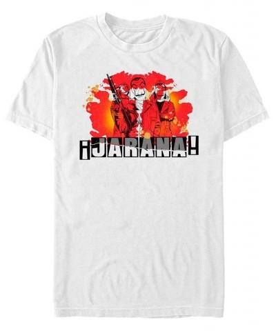 Men's La Casa De Papel Jarana Short Sleeve T-Shirt White $19.59 T-Shirts