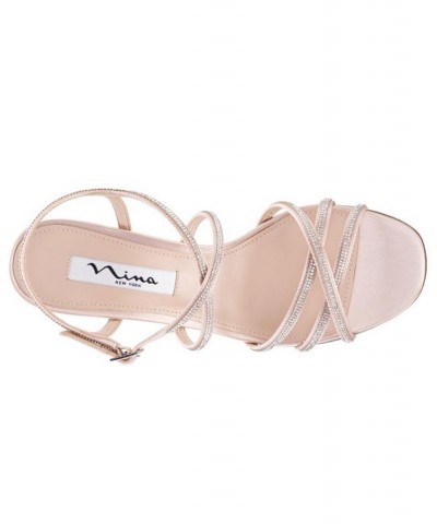 Women's Anna Evening Sandals Tan/Beige $33.79 Shoes