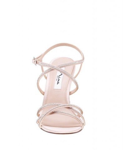 Women's Anna Evening Sandals Tan/Beige $33.79 Shoes