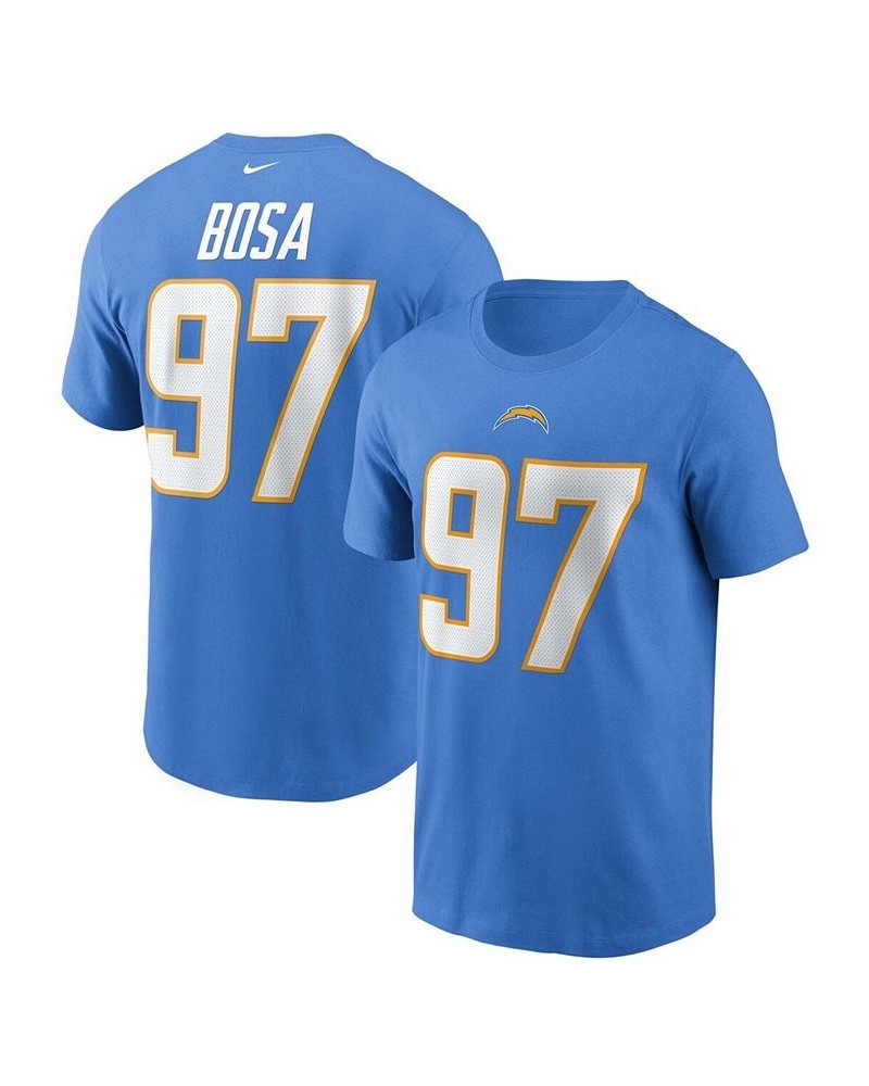 Men's Joey Bosa Powder Blue Los Angeles Chargers Name and Number T-shirt $26.99 T-Shirts