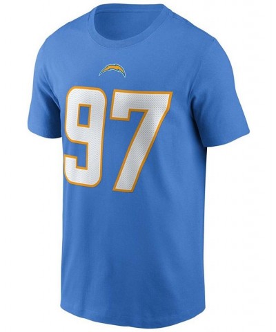 Men's Joey Bosa Powder Blue Los Angeles Chargers Name and Number T-shirt $26.99 T-Shirts