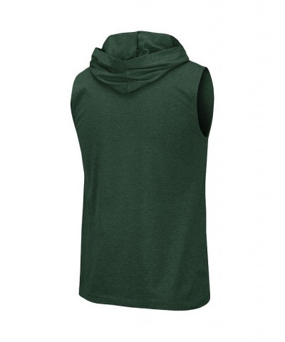 Men's Heathered Green South Florida Bulls Varsity Hoodie Tank Top $18.80 T-Shirts