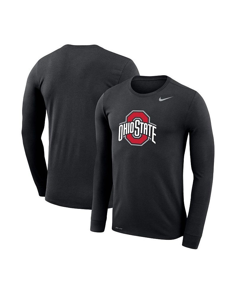 Men's Black Ohio State Buckeyes Big and Tall Primary Logo Legend Performance Long Sleeve T-shirt $34.19 T-Shirts