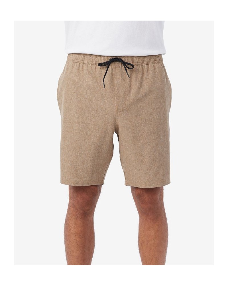 Men's Reserve 18" Elastic Waist Hybrid Shorts Tan/Beige $30.55 Shorts