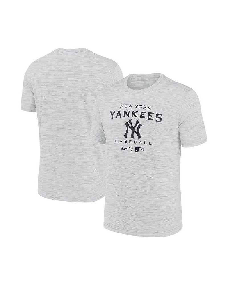 Men's White New York Yankees Authentic Collection Velocity Practice Performance T-shirt $26.99 T-Shirts