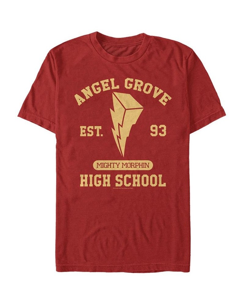 Men's Angel Grove Short Sleeve Crew T-shirt Red $20.64 T-Shirts