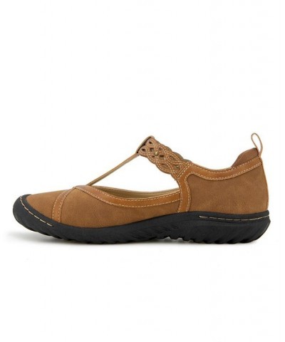 Women's Buttercup Flats Tan/Beige $35.60 Shoes