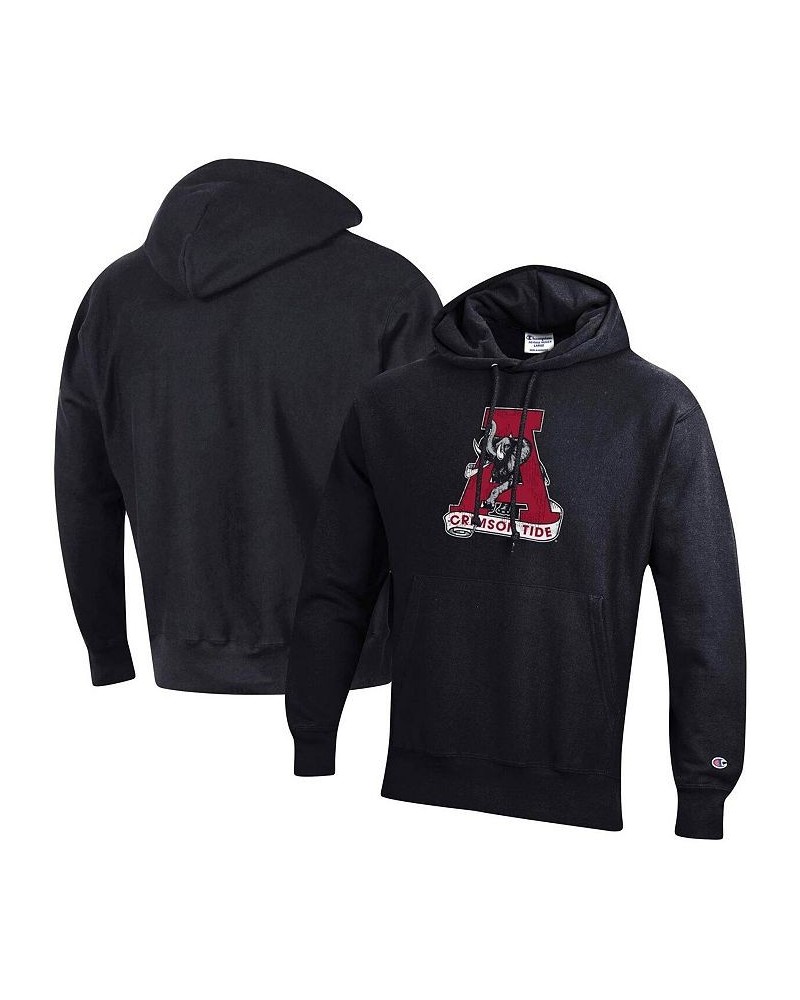 Men's Black Alabama Crimson Tide Vault Logo Reverse Weave Pullover Hoodie $41.80 Sweatshirt