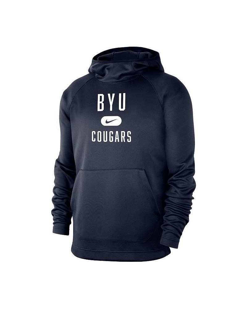 Men's Navy BYU Cougars Spotlight Raglan Pullover Hoodie $43.19 Sweatshirt